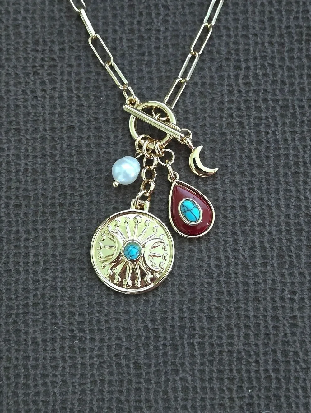 Camila Coelho Quadruple4️⃣ Charm Necklace - NIB